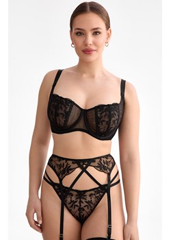 Koronkowe stringi damskie czarne Fiora C215, Kolor czarny, Rozmiar L, Ewa Bien ze sklepu Intymna w kategorii Majtki damskie - zdjęcie 187621367