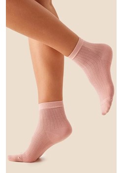 Skarpetki damskie bawełniane ażurowe różowe SW063, Kolor różowy, Rozmiar 39-42, Gabriella ze sklepu Intymna w kategorii Skarpetki damskie - zdjęcie 187621457