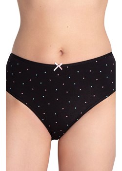 3-pack bawełniane figi damskie L-122BI-65, Kolor czarno-różowy, Rozmiar L, LAMA ze sklepu Intymna w kategorii Majtki damskie - zdjęcie 187621525