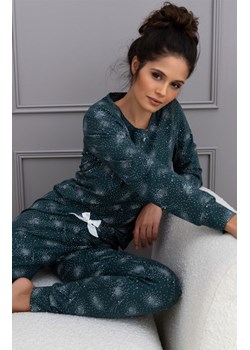 Sensis bawełniana piżama damska Ellison, Kolor zielony-wzór, Rozmiar S, SENSIS ze sklepu Intymna w kategorii Piżamy damskie - zdjęcie 187621627