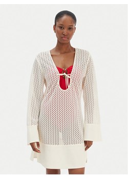 Seafolly Sukienka plażowa 55529-CU Beżowy Regular Fit ze sklepu MODIVO w kategorii Odzież plażowa - zdjęcie 187622669