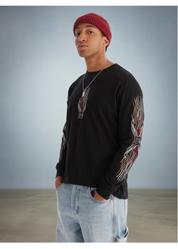 DC Shoes Longsleeve Burn Out HLS EDYZT04355 Czarny Regular Fit ze sklepu MODIVO w kategorii T-shirty męskie - zdjęcie 187622686