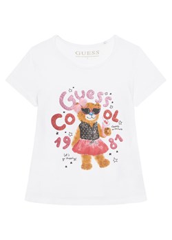 Guess T-Shirt K6RI03 K6YW4 Biały Regular Fit ze sklepu MODIVO w kategorii Bluzki dziewczęce - zdjęcie 187622687
