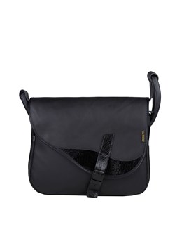 czarna torebka damska skórzana listonoszka na ramię Freshman ze sklepu Słoń Torbalski w kategorii Listonoszki - zdjęcie 187623156