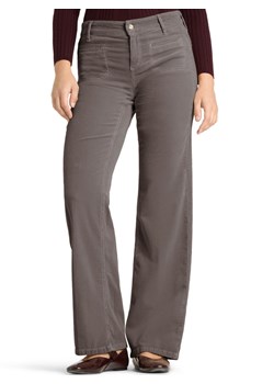 Cambio Damskie spodnie sztruksowe - Tess Kobiety Bawełna taupe jednolity ze sklepu vangraaf w kategorii Spodnie damskie - zdjęcie 187623219