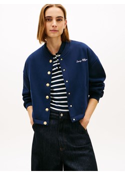 Tommy Hilfiger Damska kurtka dresowa Kobiety granatowy jednolity ze sklepu vangraaf w kategorii Bluzy damskie - zdjęcie 187623228