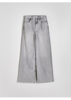 Reserved - Jeansy wide leg - szary ze sklepu Reserved w kategorii Jeansy damskie - zdjęcie 187623288