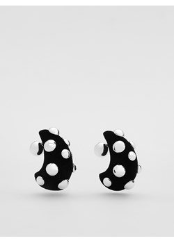 Reserved - Welurowe kolczyki z ćwiekami - czarny ze sklepu Reserved w kategorii Kolczyki - zdjęcie 187623318