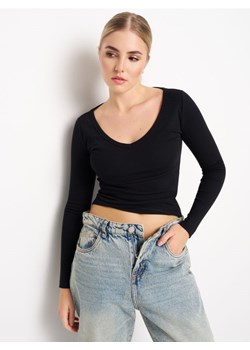 Sinsay - Koszulka z długimi rękawami - czarny ze sklepu Sinsay w kategorii Bluzki damskie - zdjęcie 187623575