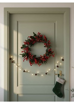 Sinsay - Świąteczny wieniec dekoracyjny - wielobarwny ze sklepu Sinsay w kategorii Dekoracje bożonarodzeniowe - zdjęcie 187623588