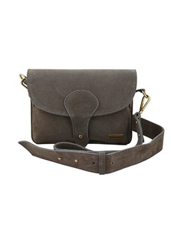 Zamszowa listonoszka na szerokim pasku - Beżowa ciemna ze sklepu butyolivier w kategorii Listonoszki - zdjęcie 187623839