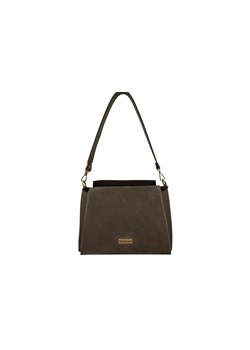 Torebka miejska z naturalnego zamszu i skóry - Beżowa ciemna ze sklepu butyolivier w kategorii Listonoszki - zdjęcie 187623888