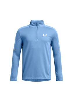 Chłopięcy longsleeve treningowy Under Armour UA Tech Utility 1/4 Zip - niebieski ze sklepu Sportstylestory.com w kategorii T-shirty chłopięce - zdjęcie 187623937