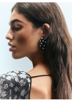 Reserved - Welurowe kolczyki z ćwiekami - czarny ze sklepu Reserved w kategorii Kolczyki - zdjęcie 187625245