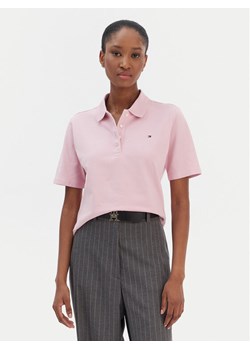Tommy Hilfiger Polo 1985 WW0WW43224 Różowy Regular Fit ze sklepu MODIVO w kategorii Bluzki damskie - zdjęcie 187625916