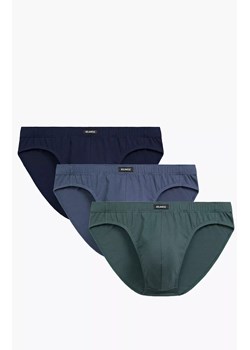 3-pack slipy męskie Sport 3MP-132-COB/DEN/ZIEC, Kolor granatowo-niebiesko-zielony, Rozmiar S, ATLANTIC ze sklepu Intymna w kategorii Majtki męskie - zdjęcie 187626147