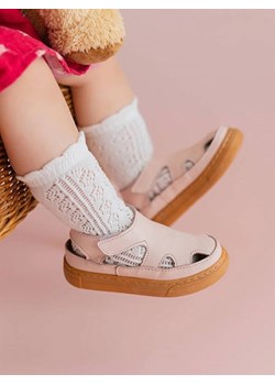 First Step Skórzane półsandały w kolorze jasnoróżowym ze sklepu Limango Polska w kategorii Sandały dziecięce - zdjęcie 187626367