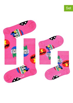 Happy Socks Skarpety (2 pary) &quot;Daisy &amp; Minnie dot&quot; w kolorze różowym ze sklepu Limango Polska w kategorii Skarpetki dziecięce - zdjęcie 187626526