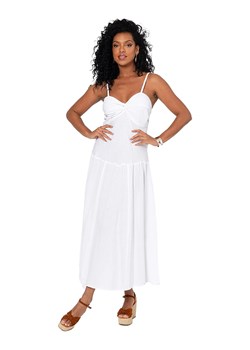 Aller Simplement Sukienka w kolorze białym ze sklepu Limango Polska w kategorii Sukienki - zdjęcie 187627398