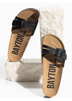 BAYTON Skórzane klapki "Athena" w kolorze czarnym ze sklepu Limango Polska w kategorii Klapki damskie - zdjęcie 187627517