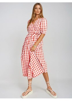Monki Sukienka w kolorze czerwono-białym ze sklepu Limango Polska w kategorii Sukienki - zdjęcie 187627929