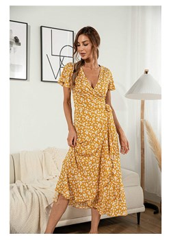 Ariel Tesoro Sukienka w kolorze musztardowo-białym ze sklepu Limango Polska w kategorii Sukienki - zdjęcie 187627956