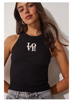 Happiness Istanbul Top w kolorze czarnym ze sklepu Limango Polska w kategorii Bluzki damskie - zdjęcie 187628535