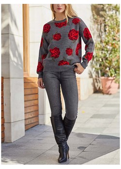 LA Angels Sweter w kolorze szaro-czerwonym ze sklepu Limango Polska w kategorii Swetry damskie - zdjęcie 187628856