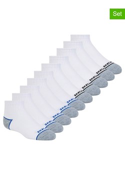 Skechers Skarpety (10 par) w kolorze biało-czarno-niebieskim ze sklepu Limango Polska w kategorii Skarpetki dziecięce - zdjęcie 187628988
