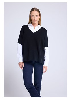 Maison Héritage Cashmere Kaszmirowy sweter w kolorze czarnym ze sklepu Limango Polska w kategorii Swetry damskie - zdjęcie 187629485