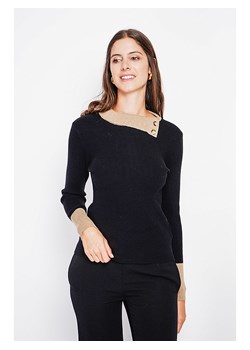 ASSUILI Sweter w kolorze czarnym ze sklepu Limango Polska w kategorii Swetry damskie - zdjęcie 187629746