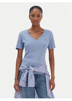 Tommy Hilfiger T-Shirt New Cody WW0WW40584 Niebieski Slim Fit ze sklepu MODIVO w kategorii Bluzki damskie - zdjęcie 187630148