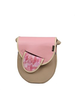 beżowo różowa torebka damska skórzana na ramię  City Light ze sklepu Słoń Torbalski w kategorii Listonoszki - zdjęcie 187630408