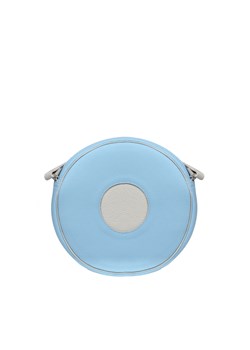 błękitna torebka damska skórzana Round ze sklepu Słoń Torbalski w kategorii Listonoszki - zdjęcie 187630409