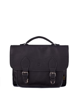 czarna torba skórzana na ramię i do ręki listonoszka Dalia ze sklepu Słoń Torbalski w kategorii Torby męskie - zdjęcie 187630427