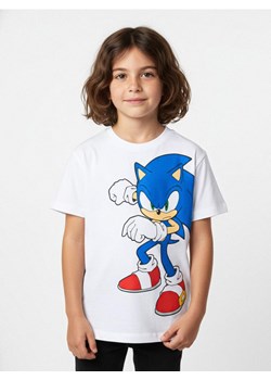 Sinsay - Bawełniana koszulka Sonic the Hedgehog - biały ze sklepu Sinsay w kategorii T-shirty chłopięce - zdjęcie 187630508