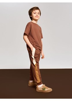 Sinsay - Spodnie dresowe z lampasami - brązowy ze sklepu Sinsay w kategorii Spodnie chłopięce - zdjęcie 187630516