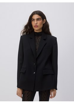 Reserved - Marynarka z wełną - czarny ze sklepu Reserved w kategorii Kurtki damskie - zdjęcie 187630595