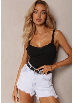 Czarny Top Bawełniany Tryphelaia ze sklepu renee.pl w kategorii Bluzki damskie - zdjęcie 187630689