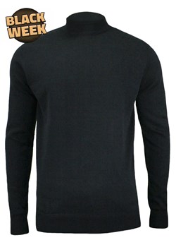 Półgolf Granatowy Bawełniany - Brave Soul - Prosty Krój, Klasyczny, Męski  SWBRSAW17TURTLEDKNAVY ze sklepu JegoSzafa.pl w kategorii Swetry męskie - zdjęcie 187630946