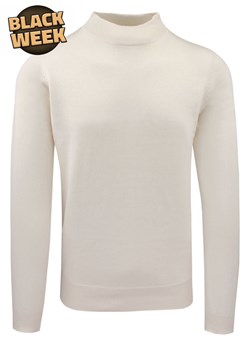 Klasyczny, Bawełniany Półgolf Męski - Brave Soul - Kremowy SWBRSAW25TURTLEoatmeal ze sklepu JegoSzafa.pl w kategorii Swetry męskie - zdjęcie 187630967