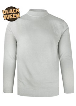 Półgolf, Prosty Krój, Klasyczny, Elegancki, Męski -Brave Soul - Gołębi Kolor SWBRSAW24TURTLEecrumarl ze sklepu JegoSzafa.pl w kategorii Swetry męskie - zdjęcie 187630986