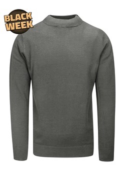 Półgolf Szary, Elegancki. Prosty Krój, Klasyczny, Męski -Brave Soul SWBRSAW21TURTLEsilvergreymarl ze sklepu JegoSzafa.pl w kategorii Swetry męskie - zdjęcie 187630987
