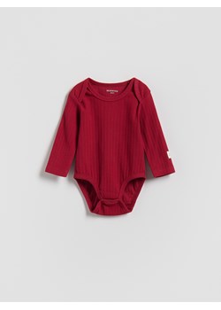 Reserved - Prążkowane body - czerwony ze sklepu Reserved w kategorii Komplety niemowlęce - zdjęcie 187631367