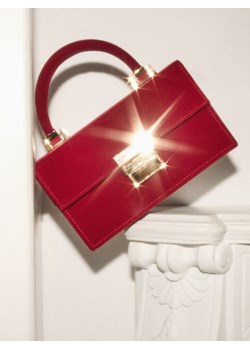 Mohito - Welurowa torebka na ramię - mahoń ze sklepu Mohito w kategorii Kopertówki - zdjęcie 187631395