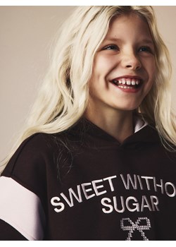 Reserved - Bluza z haftem - ciemnobrązowy ze sklepu Reserved w kategorii Bluzy chłopięce - zdjęcie 187631657