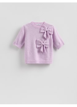 Reserved - Sweter z kokardami - fioletowy ze sklepu Reserved w kategorii Swetry damskie - zdjęcie 187631745