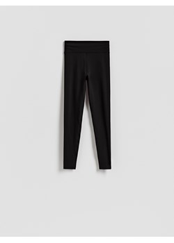 Reserved - Gładkie legginsy - czarny ze sklepu Reserved w kategorii Spodnie damskie - zdjęcie 187632229