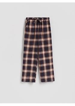 Reserved - Piżamowe spodnie w kratę - granatowy ze sklepu Reserved w kategorii Piżamy damskie - zdjęcie 187632288