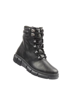 Wygodne botki damskie ze skóry Nika Komfort H-238, czarne ze sklepu ulubioneobuwie w kategorii Workery damskie - zdjęcie 187633326